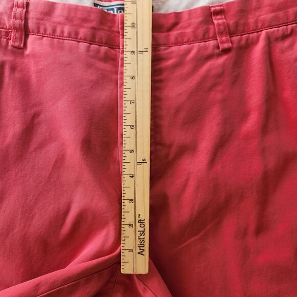 Y2K 90s Polo Ralph Lauren Flat Front Light Red Men's Shorts size 36 Vintage - Picture 8 of 9